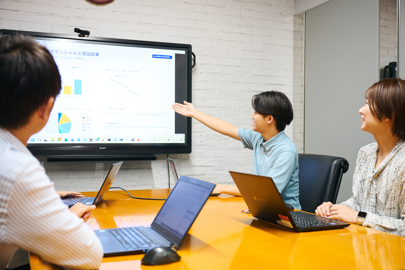 事業開発本部　事業開発部　事業開発課の会議の様子